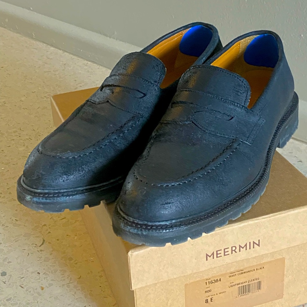 Meermin Chunky Loafer in Waxy Commander